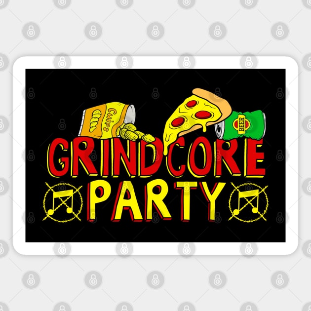 Grindcore Party! Magnet by lilmousepunk